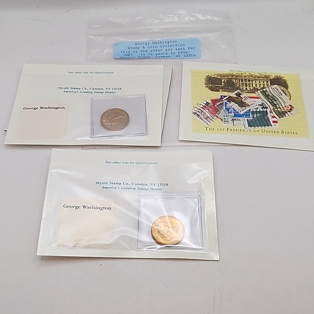 George Washington Stamp and Coin Collection NWT